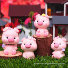 Custom logo brand Hot sell OEM Cartoon PVC Toy Figure OEM Funny Pig Action Figure